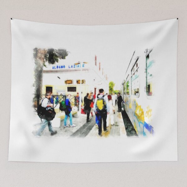 Item preview, Train at the station platform designed and sold by Giuseppe Cocco.