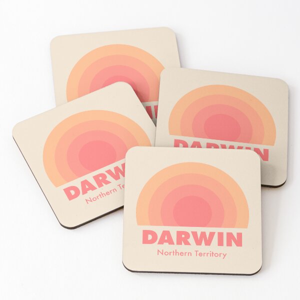 Item preview, Darwin Retro Rainbow Badge Orange designed and sold by modeoftravel.