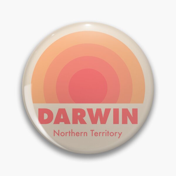 Item preview, Darwin Retro Rainbow Badge Orange designed and sold by modeoftravel.