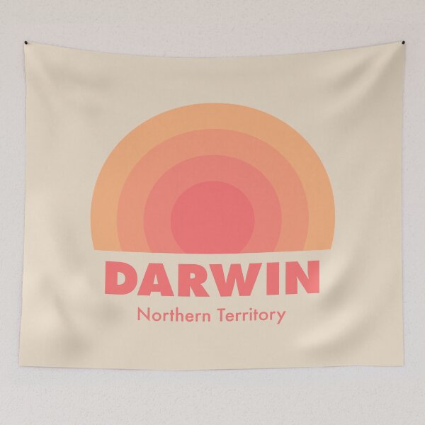 Item preview, Darwin Retro Rainbow Badge Orange designed and sold by modeoftravel.