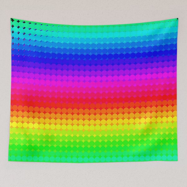 Item preview, Rainbow Polka dots 007 designed and sold by Rupert Russell.