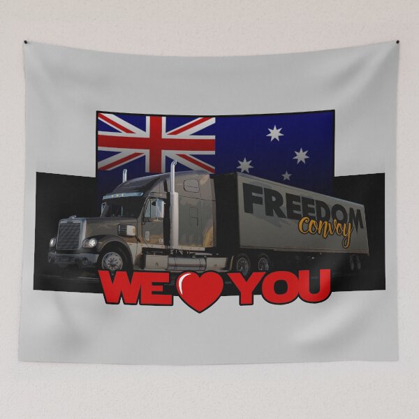 Item preview, FREEDOM CONVOY - AUSTRALIA - WE LOVE YOU designed and sold by André Cremers.