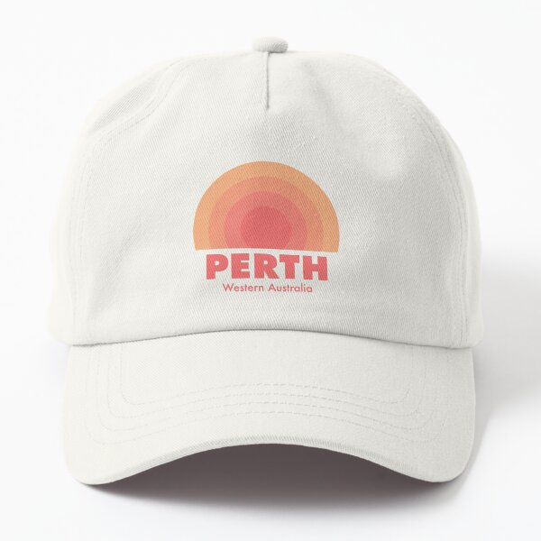 Artikel-Vorschau von Perth Retro Rainbow Badge Orange, designt und verkauft von modeoftravel.