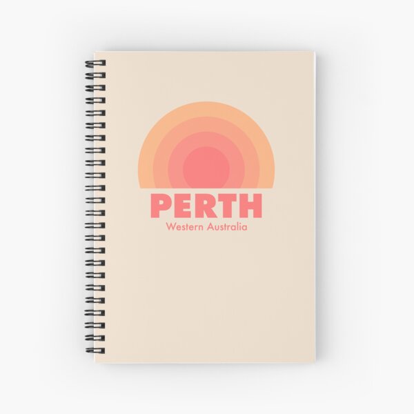 Item preview, Perth Retro Rainbow Badge Orange designed and sold by modeoftravel.
