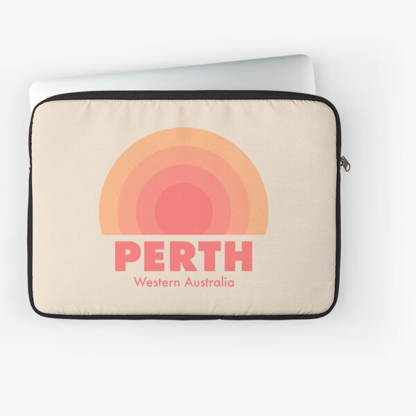 Item preview, Perth Retro Rainbow Badge Orange designed and sold by modeoftravel.