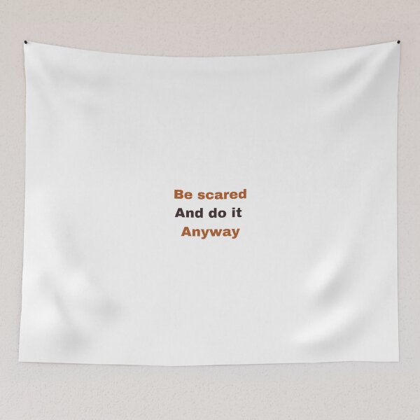 Item preview, Be Scared And Do It Anyway motivational And Inspirational Quote designed and sold by Qquotes.