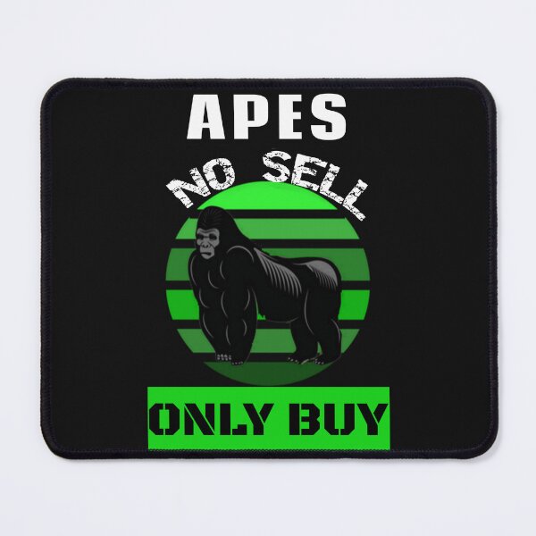 Item preview, Funny Gamestonk Meme Stock Apes No Sell Only Buy Green Retro Sunset designed and sold by SharpThreadZ.