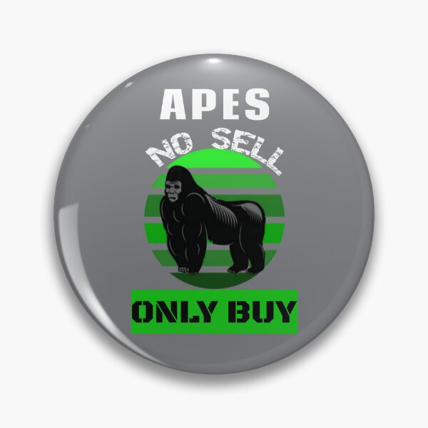 Item preview, Funny Gamestonk Meme Stock Apes No Sell Only Buy Green Retro Sunset designed and sold by SharpThreadZ.