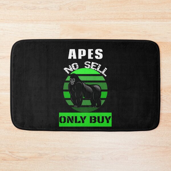 Item preview, Funny Gamestonk Meme Stock Apes No Sell Only Buy Green Retro Sunset designed and sold by SharpThreadZ.