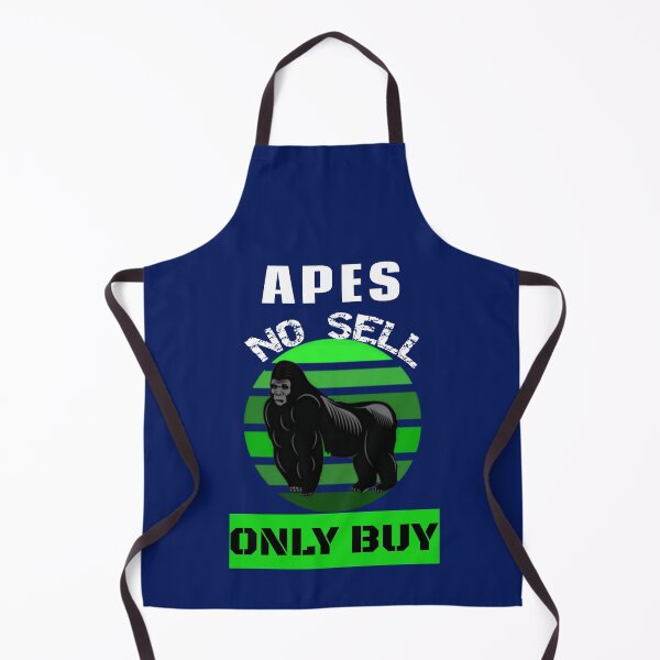 Item preview, Funny Gamestonk Meme Stock Apes No Sell Only Buy Green Retro Sunset designed and sold by SharpThreadZ.