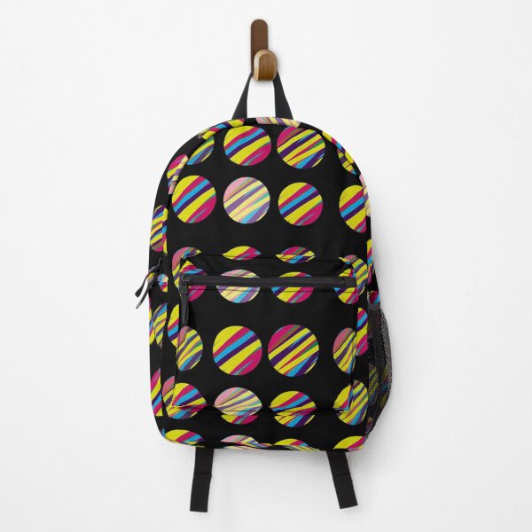 Item preview, Black with multicolored polka dots  designed and sold by Rachel the Artist .