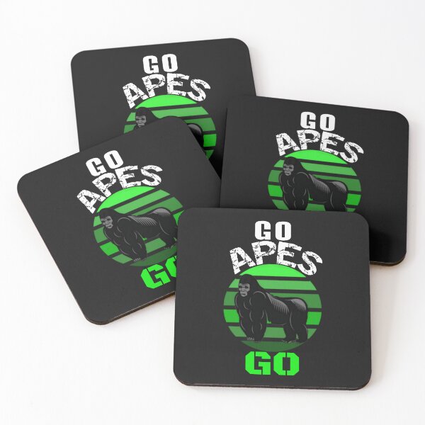 Item preview, Funny Gamestonk Meme Stock Go Apes Go Green Retro Sunset designed and sold by SharpThreadZ.