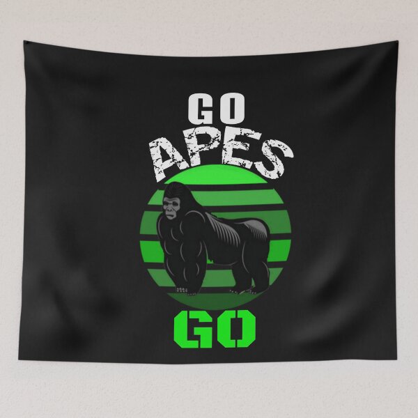 Item preview, Funny Gamestonk Meme Stock Go Apes Go Green Retro Sunset designed and sold by SharpThreadZ.
