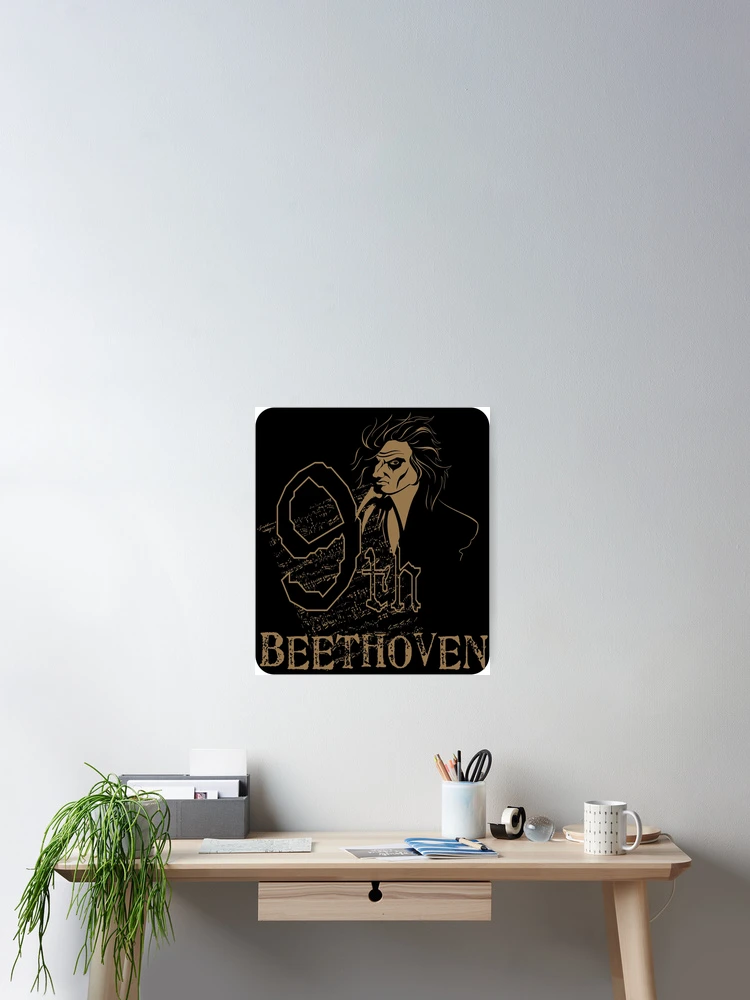 Thumbnail 2 of 3, Poster, beethoven designed and sold by tecnotequila.