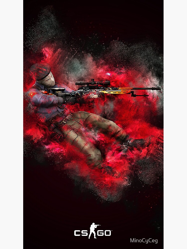 csgo ak47 redline Sticker for Sale by MinoCyCeg