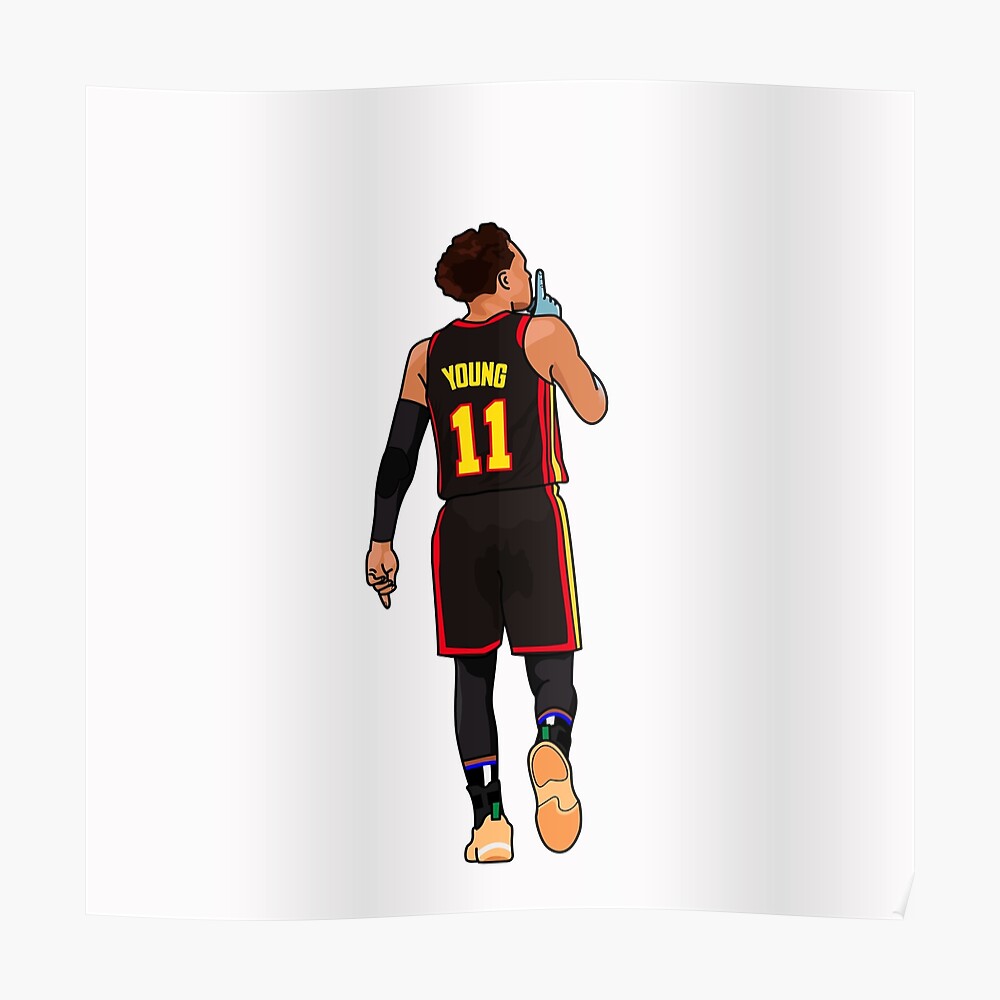 Trae Young Poster Atlanta Hawks Print Kids Gift Gym Man 