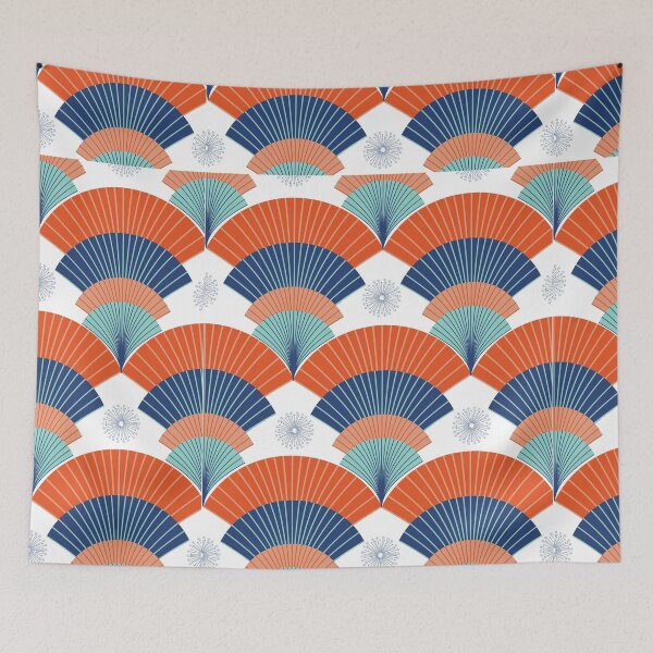 Item preview, Retro bleu pattern designed and sold by sofiazazi.