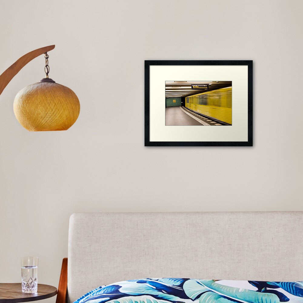 U-bahn Framed Art Print