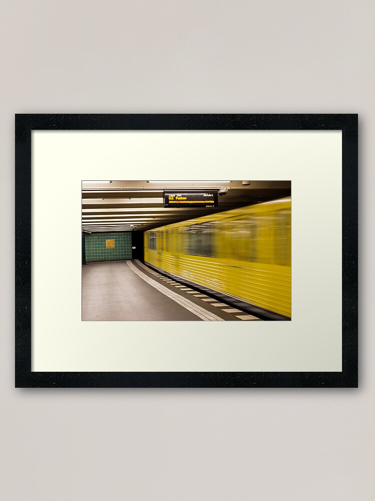 Alternate view of U-bahn Framed Art Print