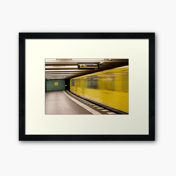 U-bahn Framed Art Print
