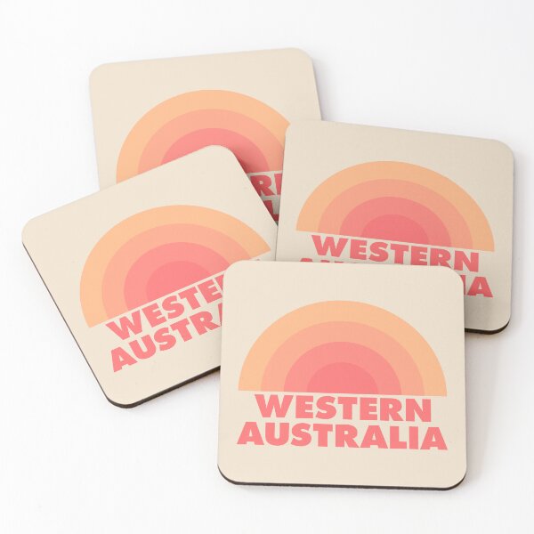 Item preview, Western Australia Rainbow Retro Orange designed and sold by modeoftravel.