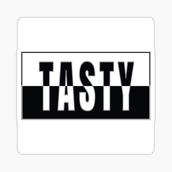 "TASTY SLANG FOR TOUGH PRETTY" Sticker for Sale by Harlake Redbubble