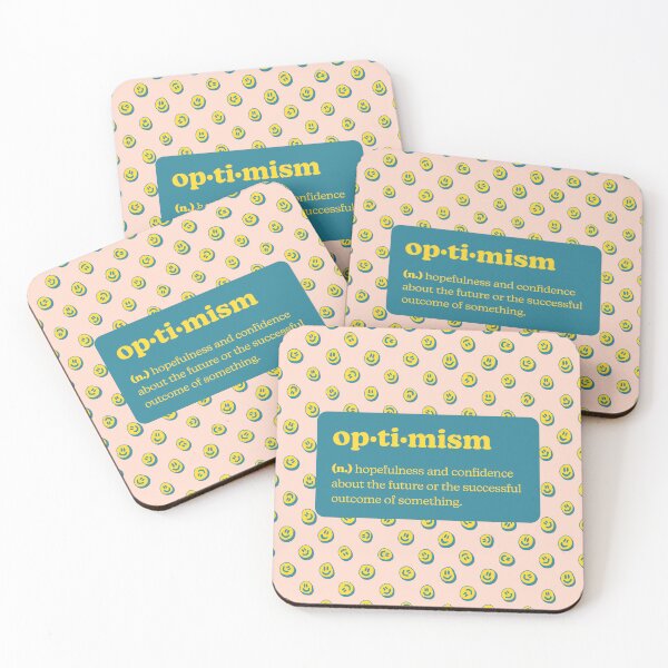 Item preview, Optimism - Definition Poster - Peach designed and sold by Christine Weenk.