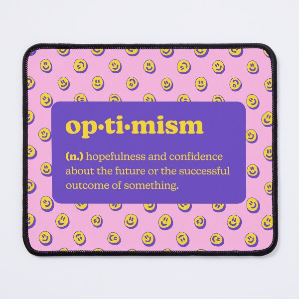 Artikelvorschau, Optimismus - Definitions-Plakat - Rosa entworfen und verkauft von Christine Weenk.