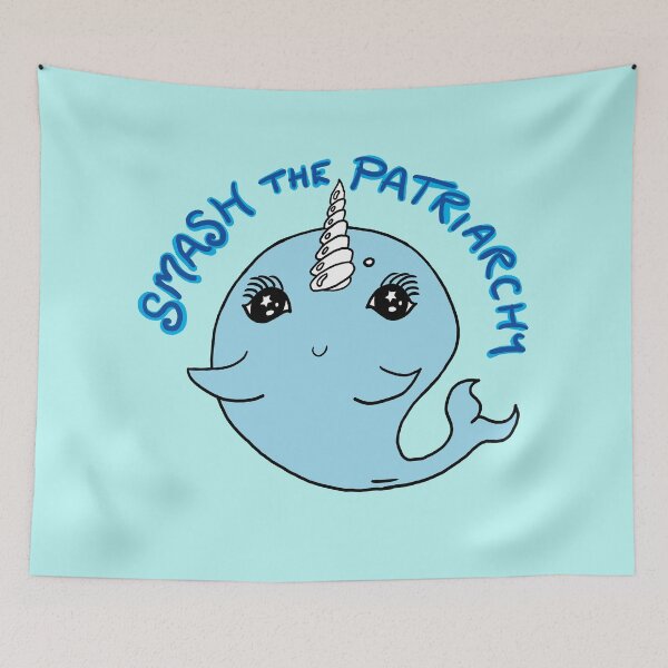 Item preview, Smash the Patriarchy Feminist Narwhal designed and sold by CandyMedusa.