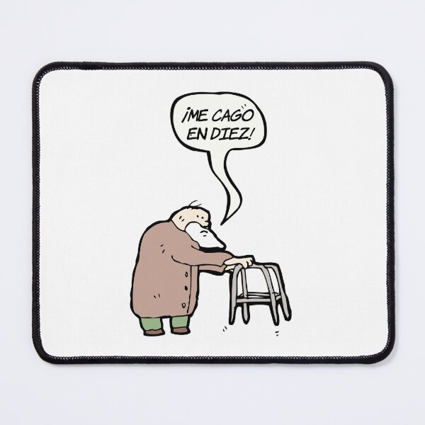 Item preview, Me Cago En Diez - Old man with walker - Cuban saying - Cubano - Cubana - Cuban designed and sold by Ausome Behavior.