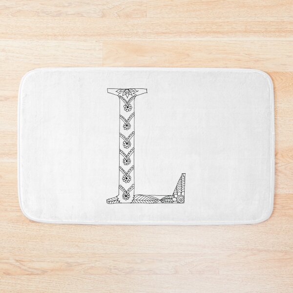 Item preview, Henna Alphabet L / Henna Letter L - Black Henna Line Art designed and sold by Mrs-PenLine.