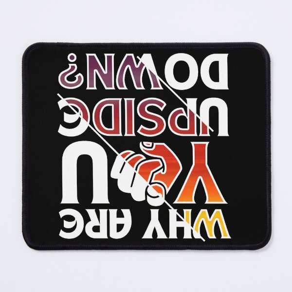 Item preview, Why are you upside down sunset gradient  black background designed and sold by Chaos-Touch.