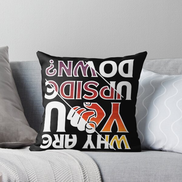 Item preview, Why are you upside down sunset gradient  black background designed and sold by Chaos-Touch.