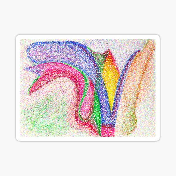 Oil Pastel multi-ful Sticker