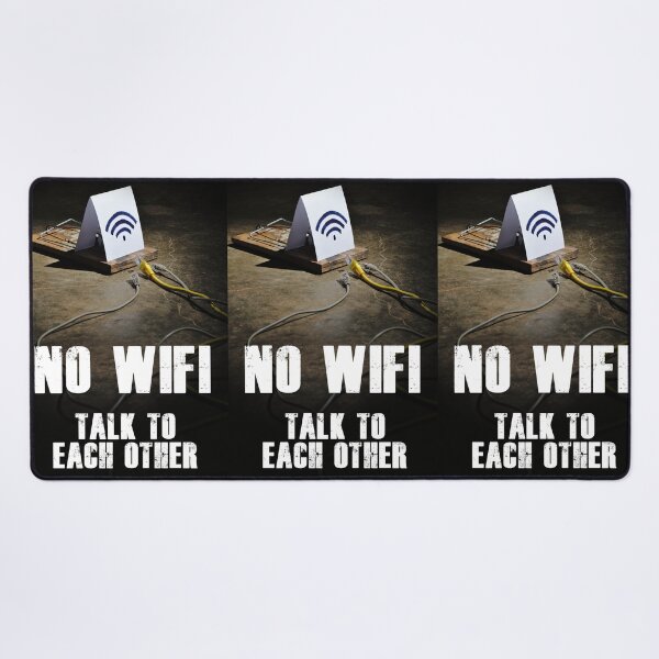 Item preview, No WiFi Talk to Each Other themed work designed and sold by AngeloDeVal.