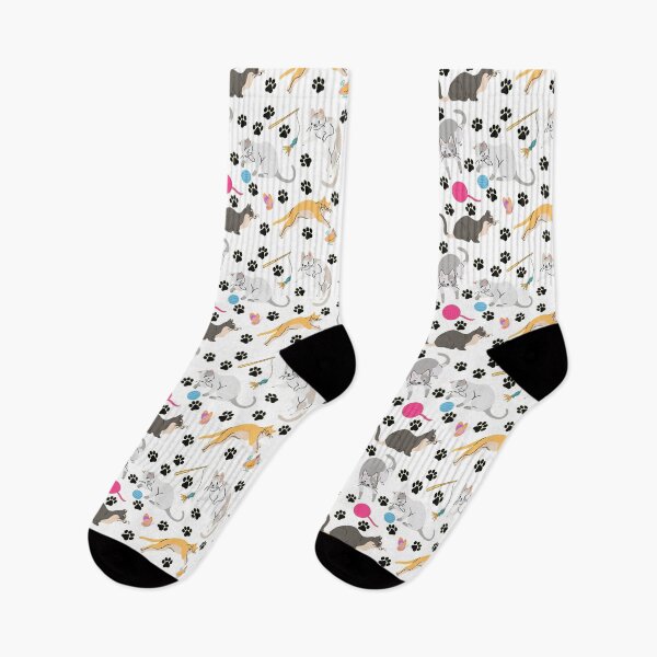Item preview, Cute Pattern Of Cats Playing With Toys designed and sold by Cora Gregory.