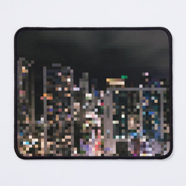 Item preview, Pixelated Night Cityscape designed and sold by fotollissimo.