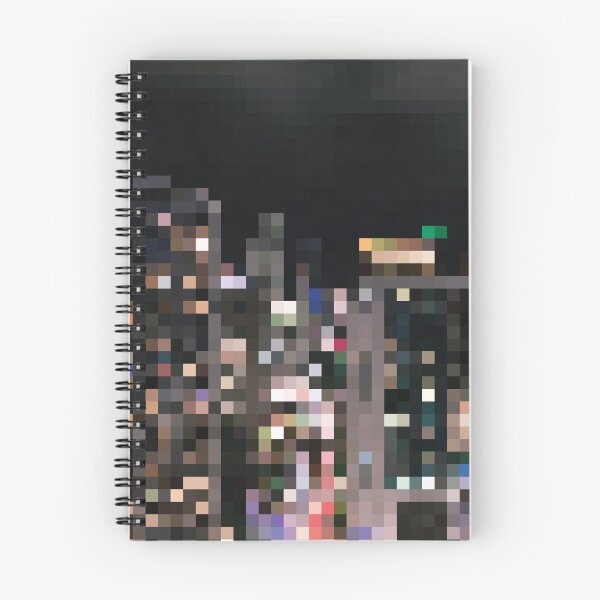 Item preview, Pixelated Night Cityscape designed and sold by fotollissimo.