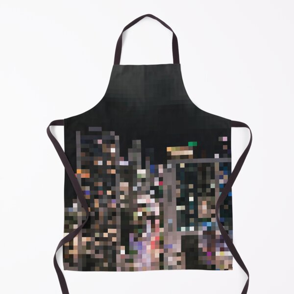 Item preview, Pixelated Night Cityscape designed and sold by fotollissimo.