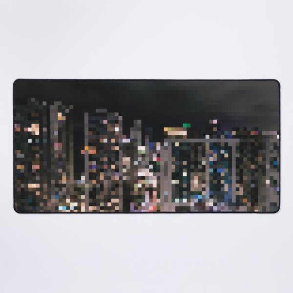 Item preview, Pixelated Night Cityscape designed and sold by fotollissimo.
