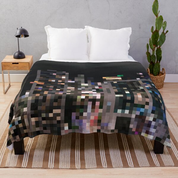 Item preview, Pixelated Night Cityscape designed and sold by fotollissimo.