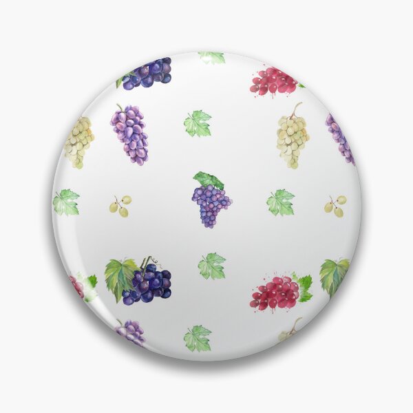 Item preview, Mixed Watercolor Grape Bunches designed and sold by silviaol.