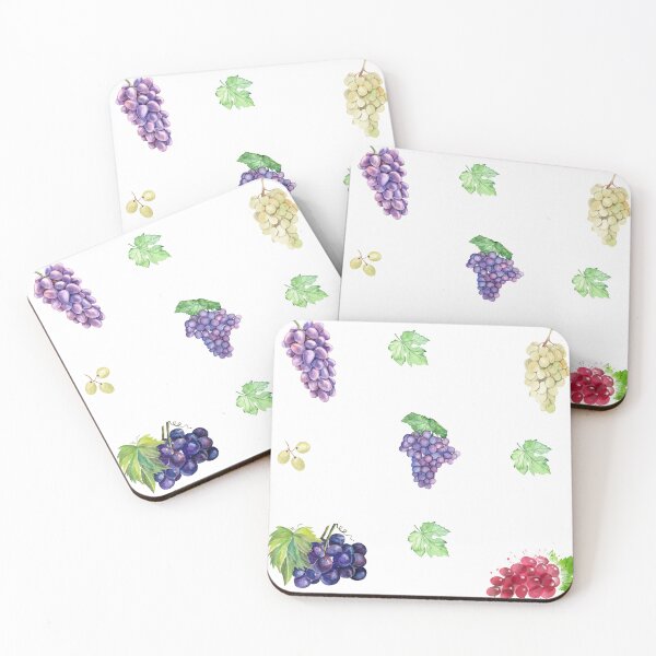 Item preview, Mixed Watercolor Grape Bunches designed and sold by silviaol.