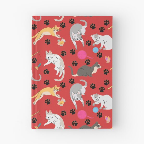 Item preview, Pattern Of Cats Playing With Toys red version designed and sold by Cora Gregory.