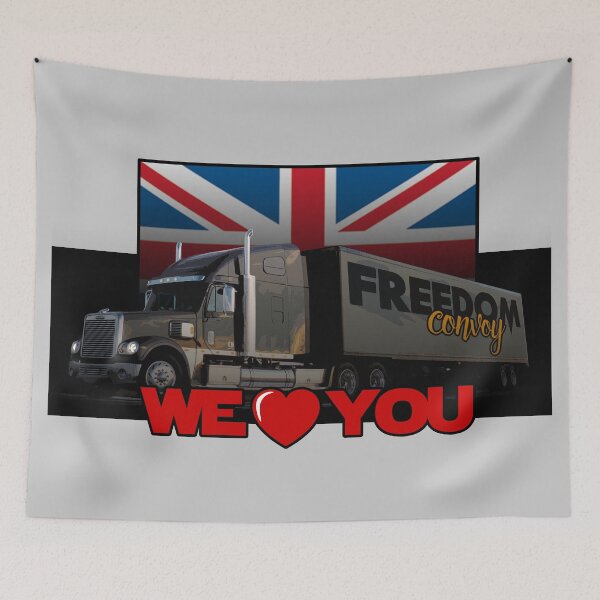 Item preview, FREEDOM CONVOY - UK - WE LOVE YOU designed and sold by André Cremers.