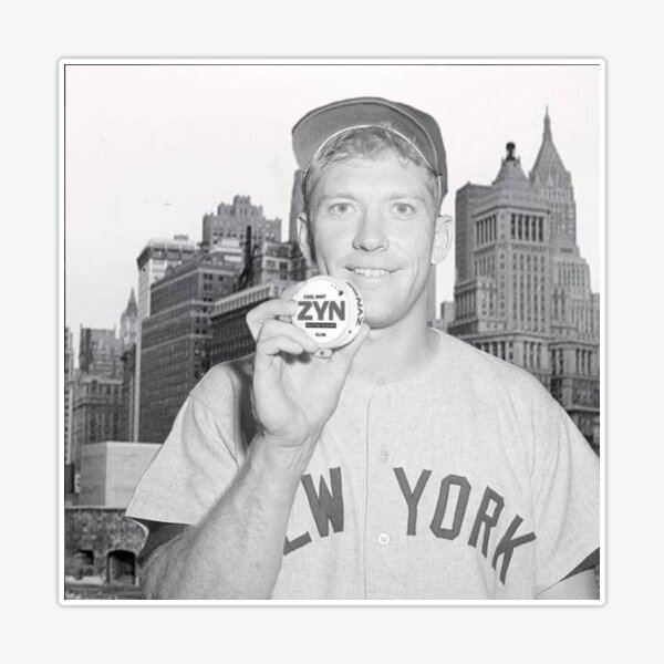 Mickey Mantle Baseball Card Sticker for Sale by jpal74