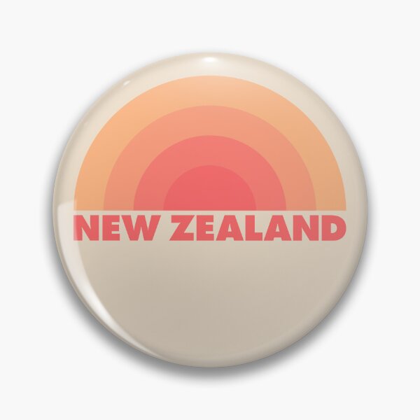 Artikelvorschau, New Zealand, Rainbow Retro Orange entworfen und verkauft von modeoftravel.