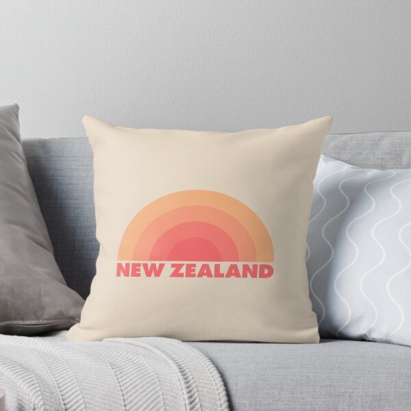 Artikelvorschau, New Zealand, Rainbow Retro Orange entworfen und verkauft von modeoftravel.