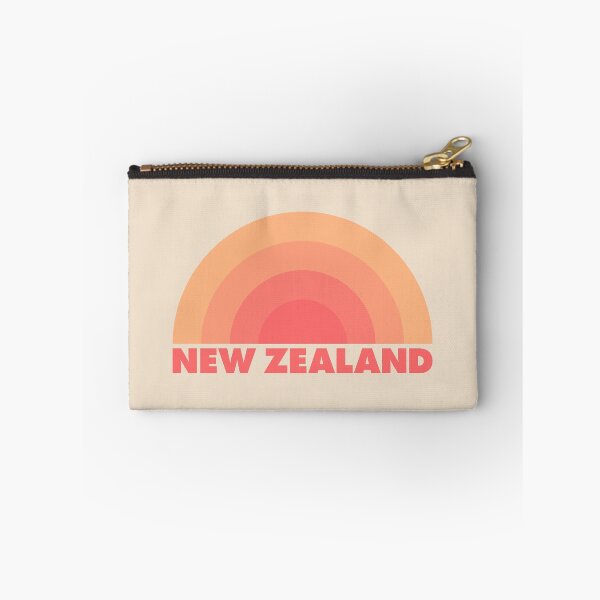 Artikelvorschau, New Zealand, Rainbow Retro Orange entworfen und verkauft von modeoftravel.