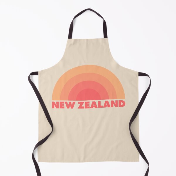 Artikelvorschau, New Zealand, Rainbow Retro Orange entworfen und verkauft von modeoftravel.